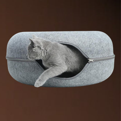 Donut Cat Bed & Tunnel for 2 Cats