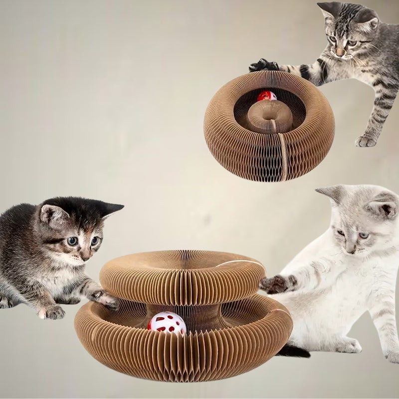 Magic Cat Scratcher Round Scratch Board & Toy