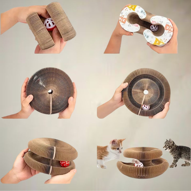 Magic Cat Scratcher Round Scratch Board & Toy