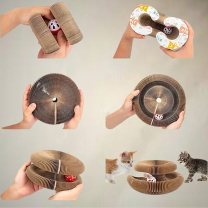 Magic Cat Scratcher Round Scratch Board & Toy