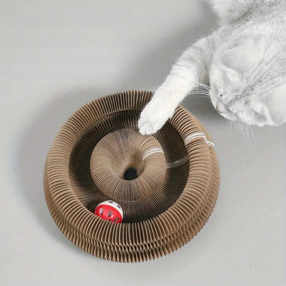 Magic Cat Scratcher Round Scratch Board & Toy