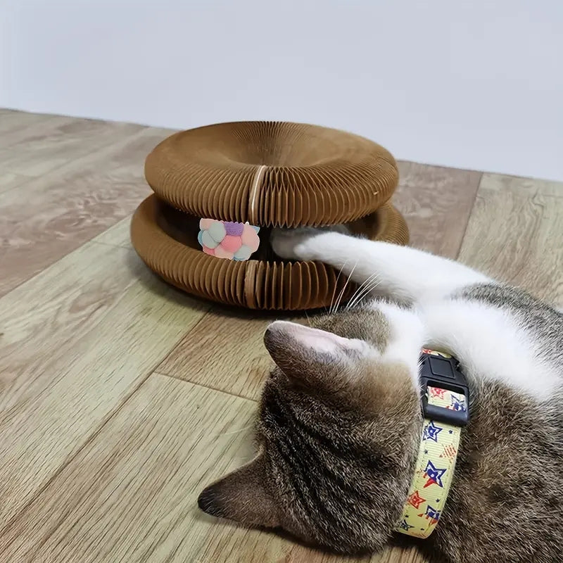 Magic Cat Scratcher Round Scratch Board & Toy