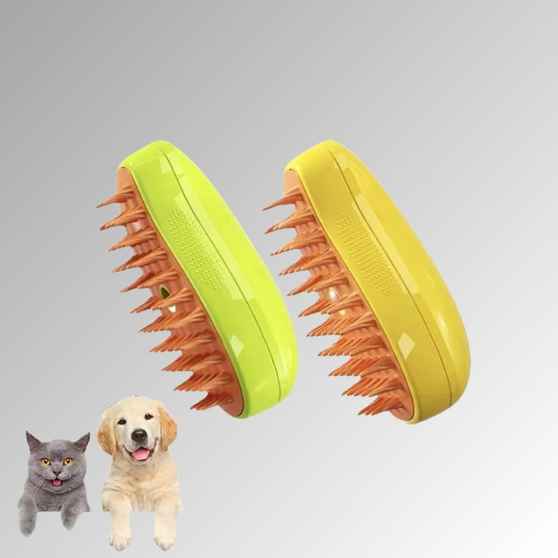 Cat & Dog Steamy Brush: 3-in-1 Electric Grooming Tool