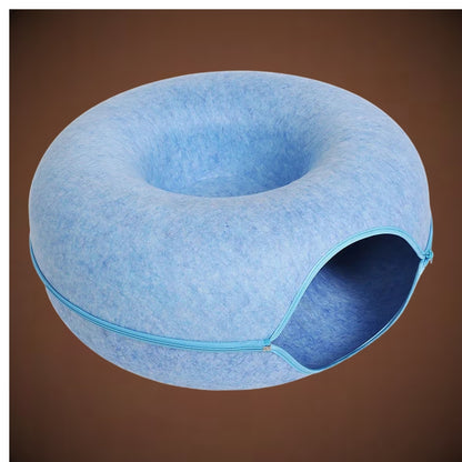 Donut Cat Bed & Tunnel for 2 Cats