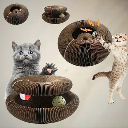 Magic Cat Scratcher Round Scratch Board & Toy