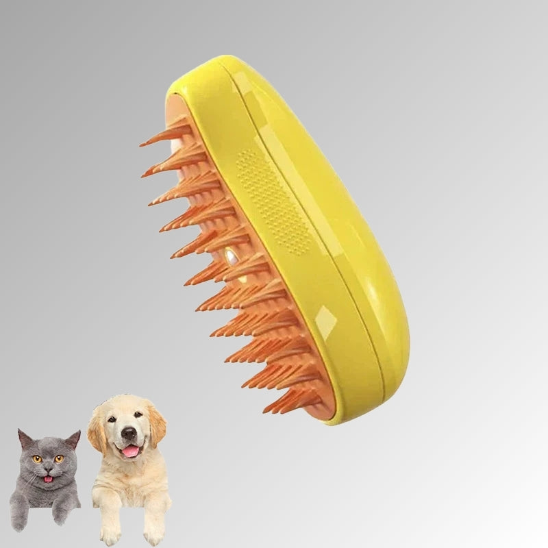 Cat & Dog Steamy Brush: 3-in-1 Electric Grooming Tool