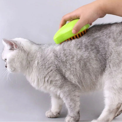 Cat & Dog Steamy Brush: 3-in-1 Electric Grooming Tool