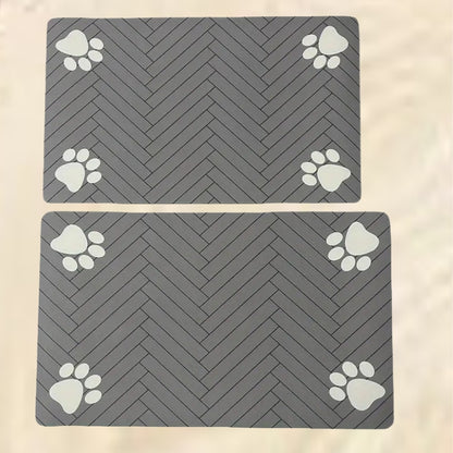 Absorbent Pet Feeding Mat with Waterproof Backing