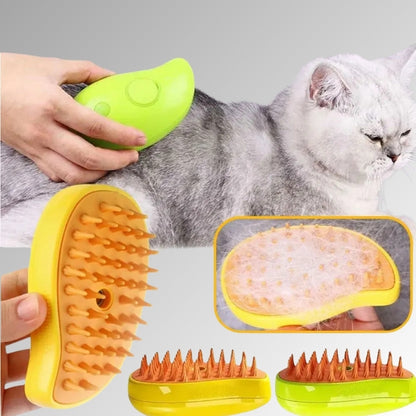 Cat & Dog Steamy Brush: 3-in-1 Electric Grooming Tool